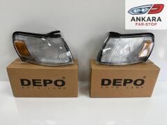 TOYOTA COROLLA AE100 1993 - 1995 SİNYAL LAMBASI ÖN SAĞ - SOL TAKIM (ÇIKINTILI TİP) (DEPO MARKA)