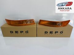 TOYOTA COROLLA AE101 1993 - 1998 ÖN TAMPON SİNYAL LAMBASI SAĞ - SOL TAKIM (DEPO MARKA)