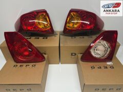 TOYOTA COROLLA 2007 - 2009 STOP LAMBASI SAĞ - SOL İÇ VE DIŞ TAKIM (TOPLAM 4 STOP - DEPO MARKA)