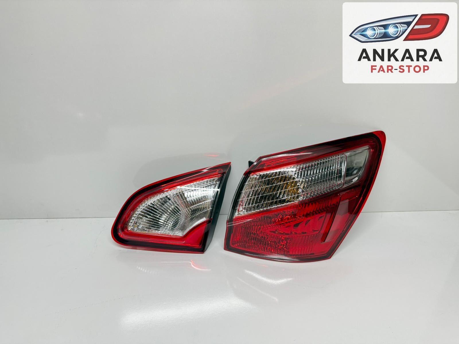 NİSSAN QASHQAİ 2010 - 2013 STOP LAMBASI SAĞ TARAF İÇ VE DIŞ TAKIM (LEDLİ TİP - TOPLAM 2 ADET STOP)