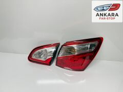 NİSSAN QASHQAİ 2010 - 2013 STOP LAMBASI SAĞ TARAF İÇ VE DIŞ TAKIM (LEDLİ TİP - TOPLAM 2 ADET STOP)