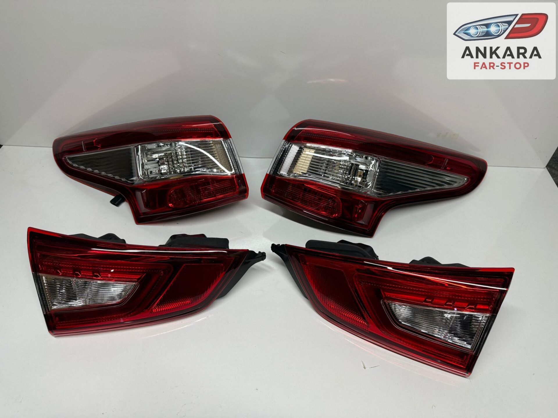 NİSSAN QASHQAİ 2014 - 2016 STOP LAMBASI SAĞ - SOL İÇ VE DIŞ TAKIM (TOPLAM 4 ADET STOP)
