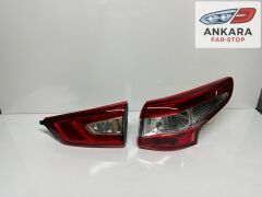 NİSSAN QASHQAİ 2014 - 2016 STOP LAMBASI SAĞ İÇ VE DIŞ TAKIM (TOPLAM 2 ADET STOP)