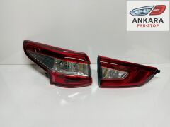 NİSSAN QASHQAİ 2014 - 2016 STOP LAMBASI SOL İÇ VE DIŞ TAKIM (TOPLAM 2 ADET STOP)