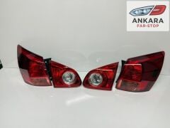 NİSSAN QASHQAİ 2007 - 2010 STOP LAMBASI SAĞ - SOL İÇ VE DIŞ TAKIM (TOPLAM 4 ADET STOP)