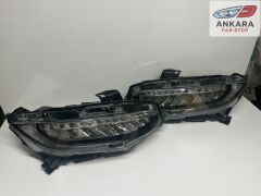 HONDA CİVİC FC5 2016 - 2021 ÖN FAR LAMBASI SAĞ - SOL TAKIM LEDLİ TİP (TOPLAM 2 FAR - LEDLİ TİP)