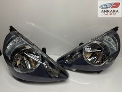 HONDA JAZZ 2002-2006 ÖN FAR LAMBASI SAĞ-SOL TAKIM MANUEL-MOTORSUZ (İÇİ SİYAH TİP-TOPLAM 2 FAR)