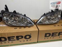 HONDA CİVİC VTEC 2 2004-2006 ÖN FAR LAMBASI SAĞ-SOL TAKIM SEDAN (VTEC 2 MAKYAJLI KASA-2 FAR-DEPO)