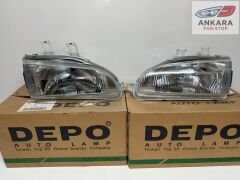 HONDA CİVİC HATCHBACK 1992-1995 ÖN FAR LAMBASI SAĞ-SOL TAKIM (EG KASA HATCHBACK-2 FAR DEPO)