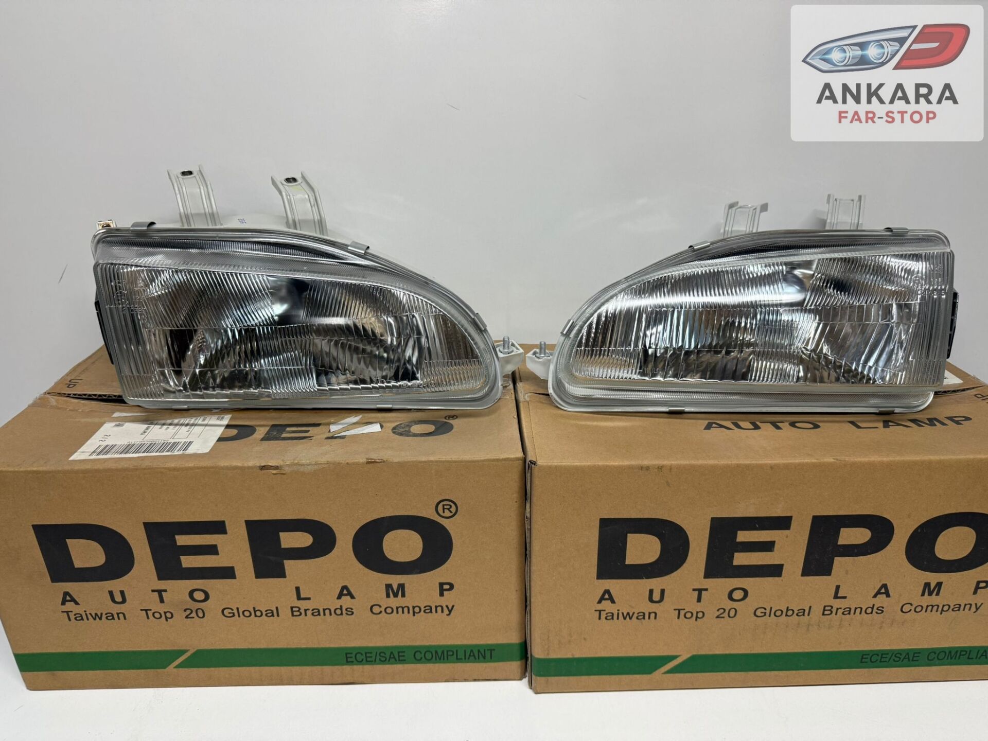 HONDA CİVİC HATCHBACK 1992-1995 ÖN FAR LAMBASI SAĞ-SOL TAKIM (EG KASA HATCHBACK-2 FAR DEPO)