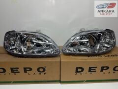 HONDA CİVİC İES MAKYAJLI KASA SEDAN 1999-2001 FAR LAMBASI SAĞ-SOL TAKIM (MAKYAJLI KASA-2 FAR-DEPO)