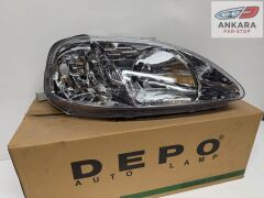 HONDA CİVİC İES MAKYAJLI KASA SEDAN 1999-2001 FAR LAMBASI SAĞ (MAKYAJLI KASA-SAĞ FAR-DEPO MARKA)