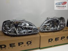 HONDA CİVİC İES HATCHBACK 1999-2001 FAR LAMBASI SAĞ-SOL TAKIM (MAKYAJLI KASA-2 FAR-DEPO)