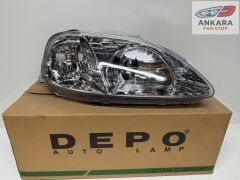 HONDA CİVİC İES MAKYAJLI KASA HATCHBACK 1999-2001 FAR LAMBASI SAĞ (MAKYAJLI KASA-SAĞ FAR-DEPO MARKA)