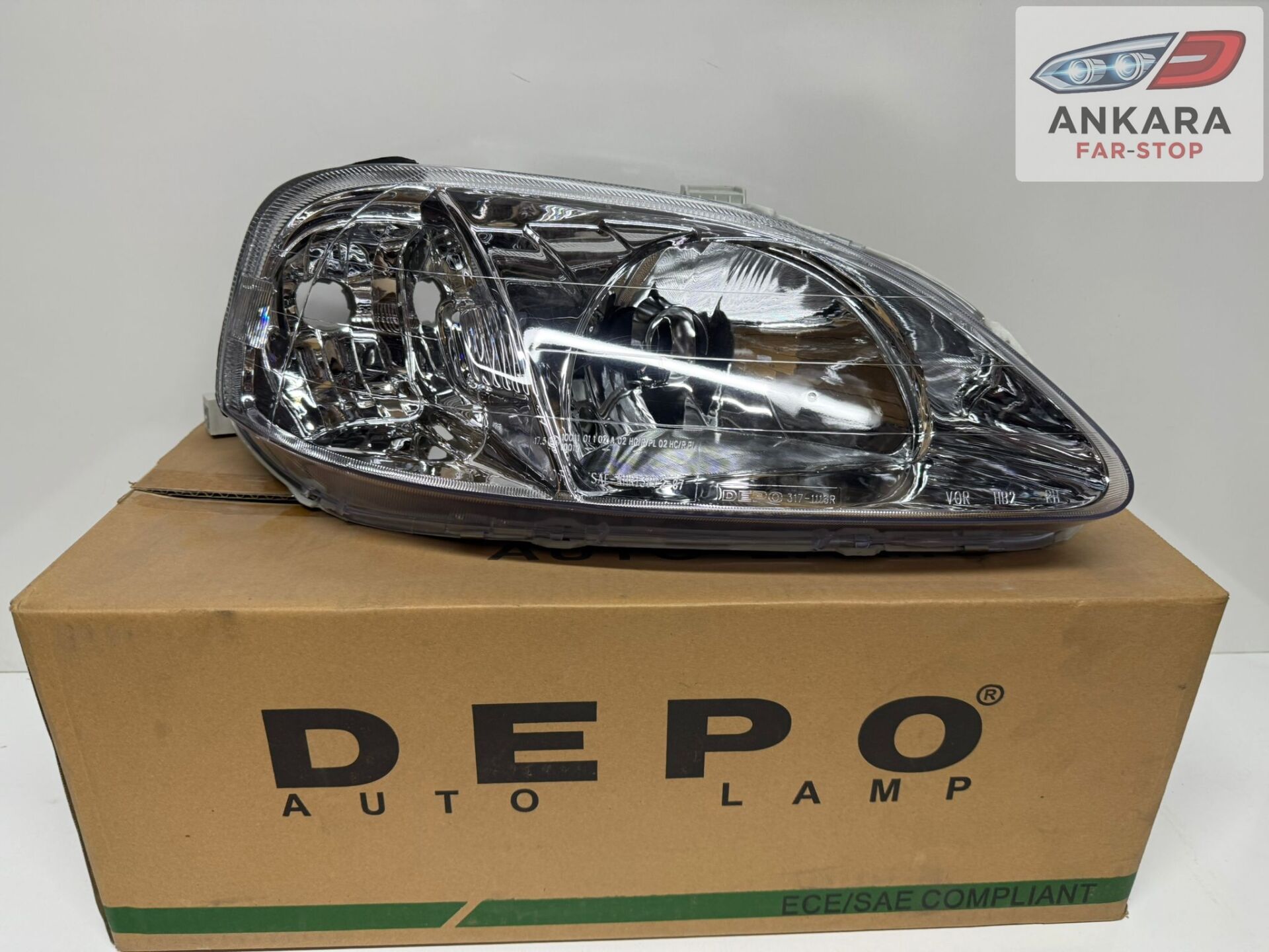 HONDA CİVİC İES MAKYAJLI KASA HATCHBACK 1999-2001 FAR LAMBASI SAĞ (MAKYAJLI KASA-SAĞ FAR-DEPO MARKA)