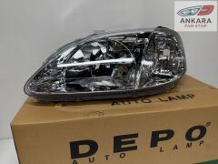 HONDA CİVİC İES MAKYAJLI KASA HATCHBACK 1999-2001 FAR LAMBASI SOL (MAKYAJLI KASA-SOL FAR-DEPO MARKA)