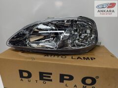 HONDA CİVİC İES MAKYAJLI KASA HATCHBACK 1999-2001 FAR LAMBASI SOL (MAKYAJLI KASA-SOL FAR-DEPO MARKA)