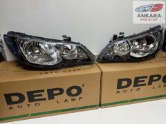HONDA CİVİC FD6 2007-2009 MAKYAJSIZ KASA FAR LAMBASI SAĞ-SOL TAKIM SEDAN (XENONSUZ TİP-2 FAR-DEPO)