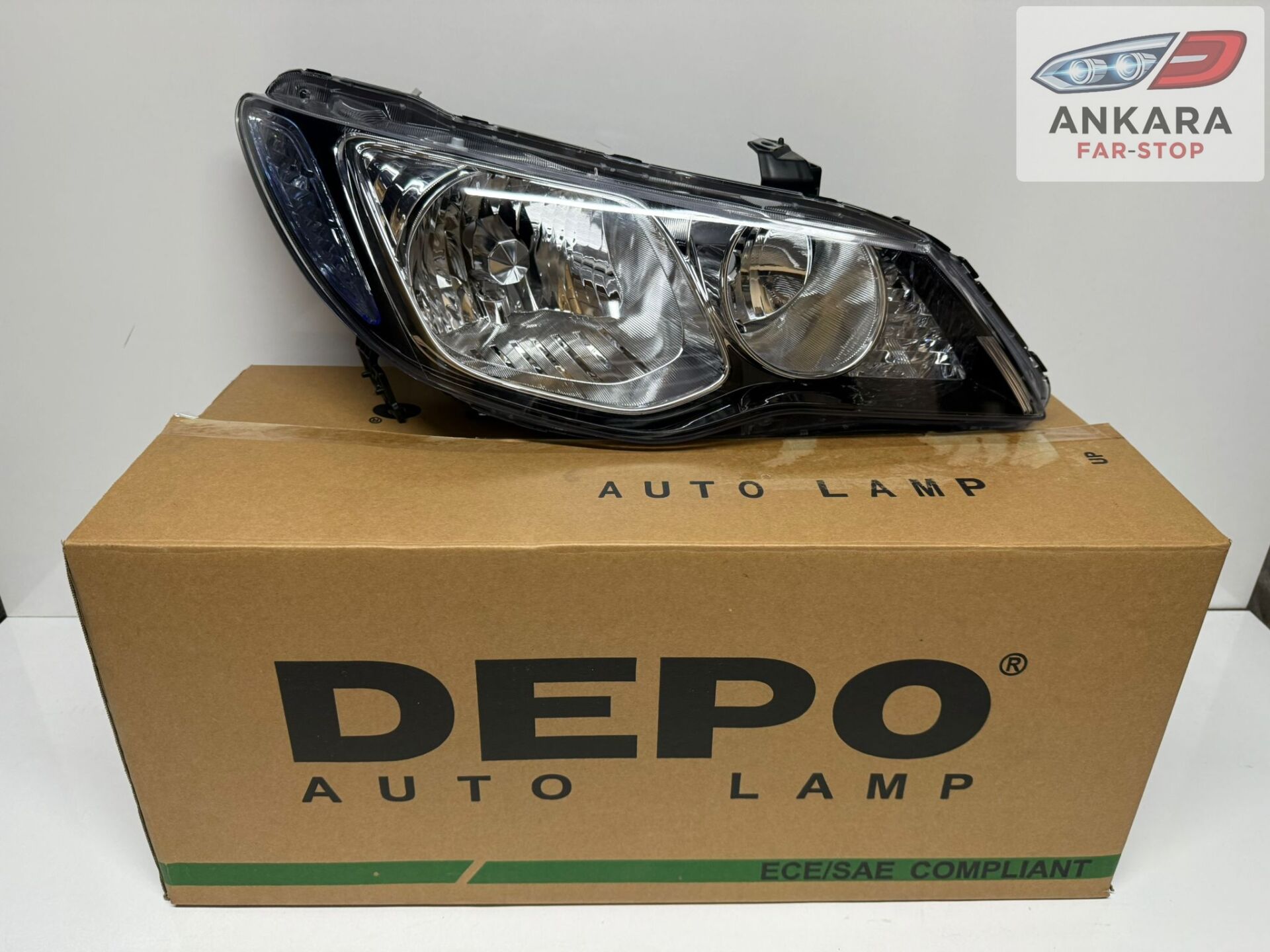 HONDA CİVİC FD6 2007-2009 MAKYAJSIZ KASA FAR LAMBASI SAĞ SEDAN (XENONSUZ TİP-SAĞ FAR-DEPO MARKA)