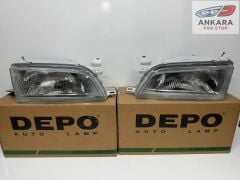 TOYOTA COROLLA 1993 - 1998 EFSANE KASA FAR LAMBASI SAĞ-SOL TAKIM (EFSANE KASA SAĞ-SOL 2 FAR DEPO)