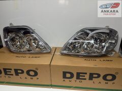 TOYOTA COROLLA 2002-2006 SEDAN FAR LAMBASI SAĞ-SOL TAKIM (SEDAN SOL KASA-SAĞ -SOL 2 FAR-DEPO)