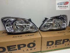 TOYOTA COROLLA 2004-2006 HB FAR LAMBASI SAĞ-SOL TAKIM (HATCHBACK DAMLA FAR-SAĞ-SOL TAKIM-DEPO)