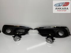 HONDA CİVİC FC5 2016-2019 MAKYAJSIZ SİS LAMBA VE KAPAK TAKIM (KROM-ÖN SAĞ-SOL LEDLİ 2 SİS-2 KAPAK)