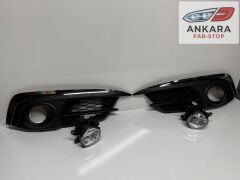 HONDA CİVİC FC5 2016-2019 MAKYAJSIZ SİS LAMBA VE KAPAK TAKIM (KROM-ÖN SAĞ-SOL LEDLİ 2 SİS-2 KAPAK)