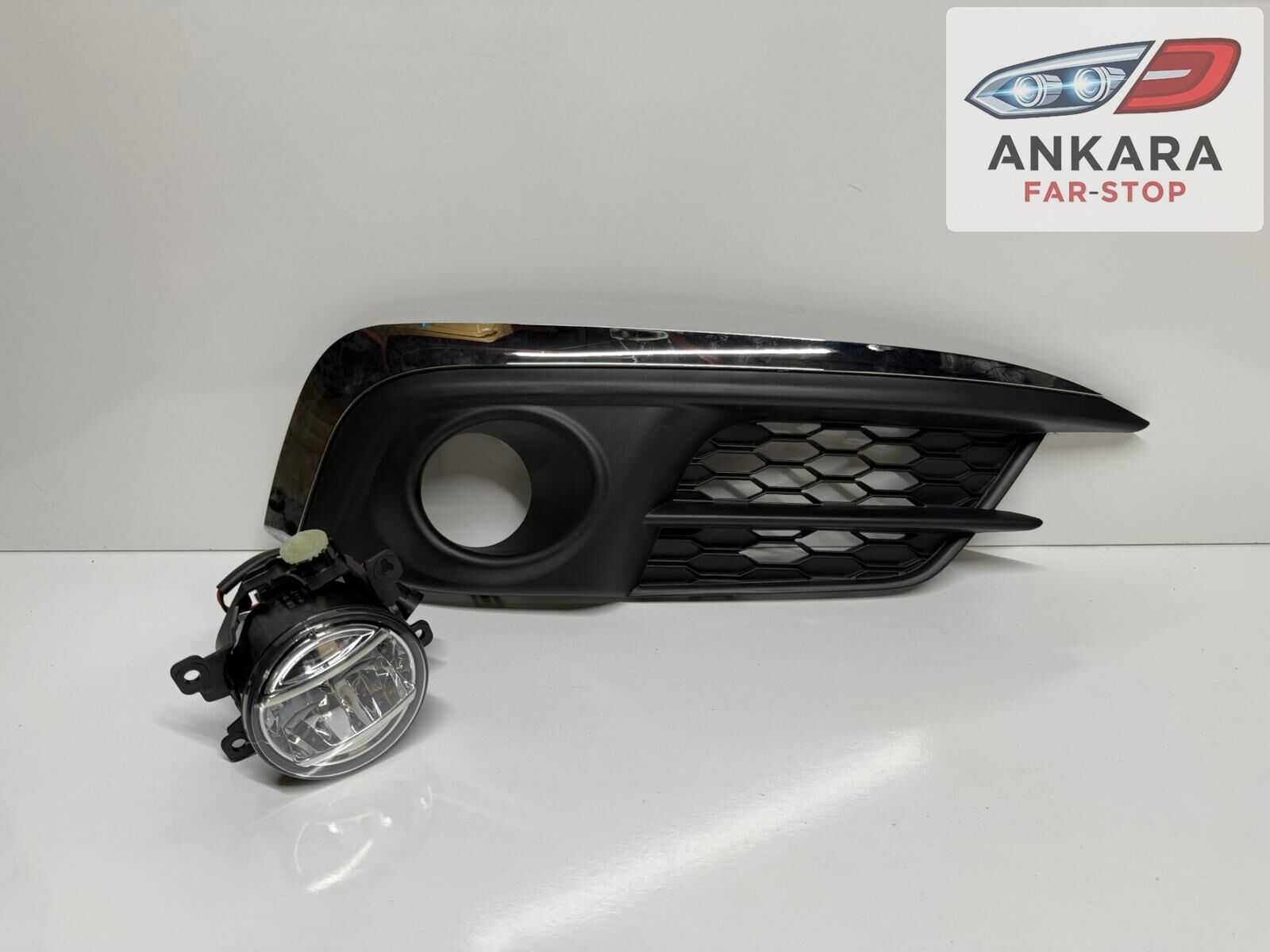 HONDA CİVİC FC5 2016-2019 MAKYAJSIZ SİS LAMBA VE KAPAK TAKIMI ÖN SAĞ (KROM KAPAK+LEDLİ SAĞ ÖN SİS)