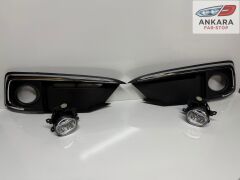 HONDA CİVİC FC5 2019-2021 MAKYAJLI SİS LAMBA VE KAPAK TAKIM (KROM-ÖN SAĞ-SOL LEDLİ 2 SİS-2 KAPAK)