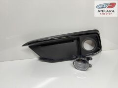 HONDA CİVİC FC5 2019-2021 MAKYAJLI SİS LAMBA VE KAPAK TAKIM ÖN SOL (SİYAH KAPAK+LEDLİ SOL ÖN SİS)