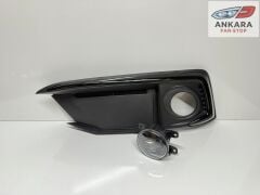 HONDA CİVİC FC5 2019-2021 MAKYAJLI SİS LAMBA VE KAPAK TAKIM ÖN SOL (SİYAH KAPAK+LEDLİ SOL ÖN SİS)