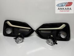 HONDA CİVİC 2016-2021 HATCHBACK SİS LAMBA VE KAPAK TAKIMI (HATCHBACK-ÖN SAĞ-SOL LEDLİ 2 SİS-2 KAPAK)