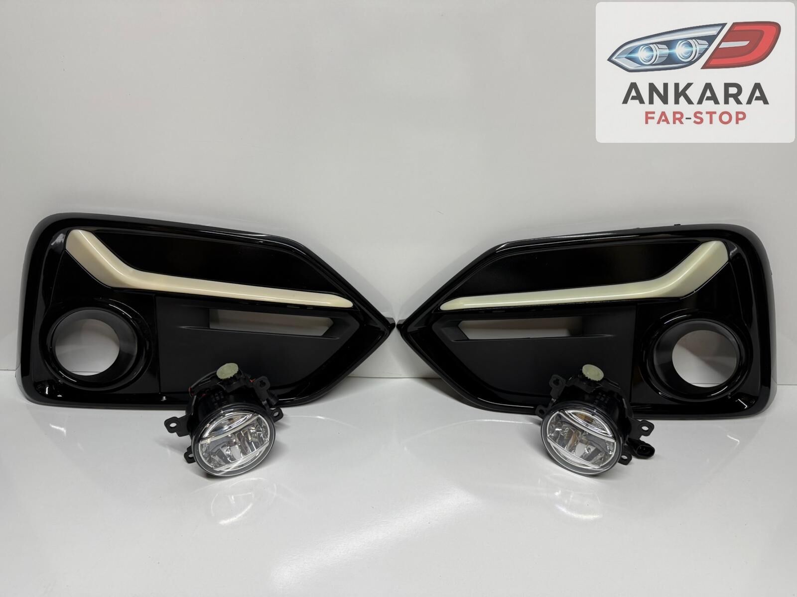 HONDA CİVİC 2016-2021 HATCHBACK SİS LAMBA VE KAPAK TAKIMI (HATCHBACK-ÖN SAĞ-SOL LEDLİ 2 SİS-2 KAPAK)