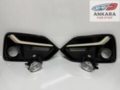 HONDA CİVİC 2016-2021 HATCHBACK SİS LAMBA VE KAPAK TAKIMI (HATCHBACK-ÖN SAĞ-SOL LEDLİ 2 SİS-2 KAPAK)