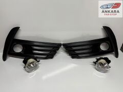 TOYOTA COROLLA 2016-2018 MAKYAJLI KASA SİS LAMBA VE KAPAK TAKIMI (SİYAH SAĞ-SOL 2 SİS-2 KAPAK)