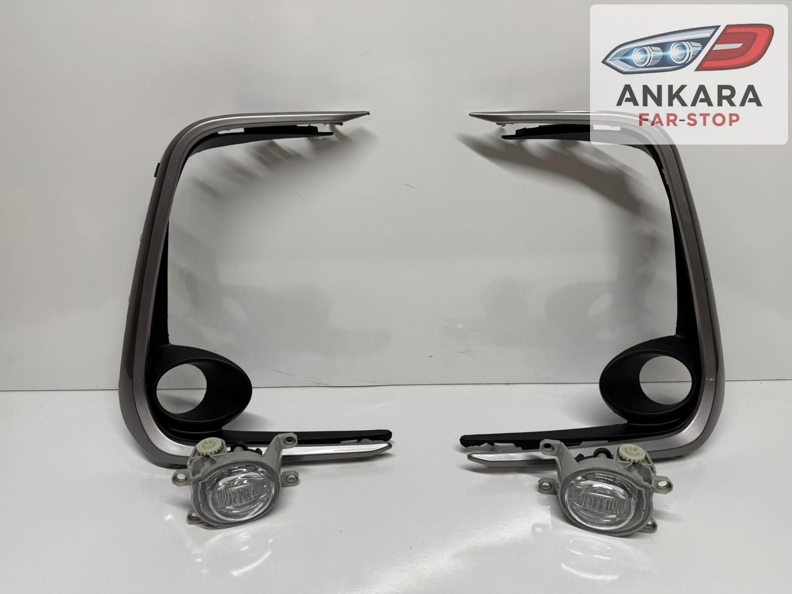 TOYOTA COROLLA 2019-2025 SEDAN SİS LAMBA VE KAPAK TAKIMI (LEDLİ SAĞ-SOL 2 SİS-KOYU GRİ 2 KAPAK)