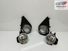 TOYOTA YARİS 2014 - 2016 SİS LAMBA VE KAPAK TAKIMI ÖN (ÖN SAĞ-SOL 2 SİS - ÖN SAĞ-SOL 2 KAPAK)
