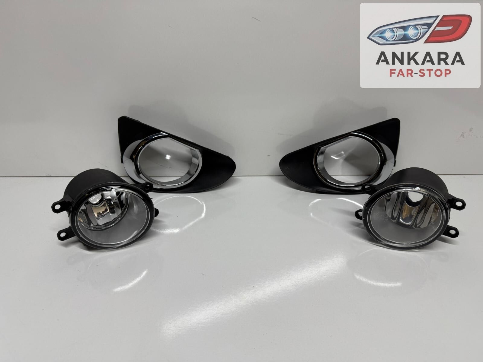 TOYOTA YARİS 2012 - 2014 SİS LAMBA VE KAPAK TAKIMI ÖN (ÖN SAĞ-SOL 2 SİS - ÖN SAĞ-SOL 2 KAPAK)